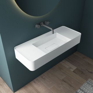 Раковина Solid Surface Vincea VWB-6S312MW 1200*400*150, подвесная, цвет белый матовый