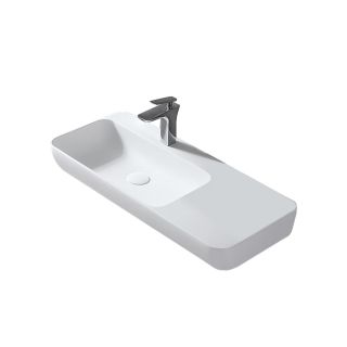 Раковина Solid Surface Vincea VWB-6S590MW, 900*400*120, подвесная, цвет белый матовый