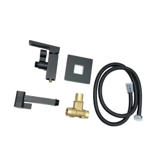 Гигиенический душ со смесителем Gappo G7217-16 чёрный