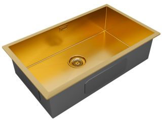 Мойка кухонная Paulmark Gerberg PM217444-BG брашированное золото