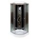 Душевая кабина Deto L 809 с гм. и эл. BLACK 90х90х215 см