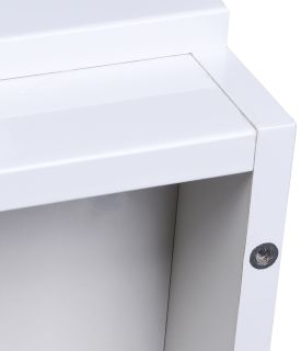 Тумба напольная под раковину Style Line "Даллас 140" СС-00002273 2 ящика, Люкс белая, PLUS под стиральную машинку
