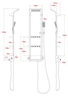 Душевая панель Black & White Seasons 302000