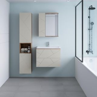 Тумба под раковину Бриклаер Кристалл 4627125416934 70 см латте