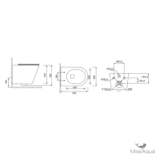 Подвесной унитаз Grossman Торнадо GR-4478MS белый матовый безободковый с тонкой крышкой