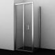 Душевой уголок Wasserkraft Weser 90x100см серебристый 78F18