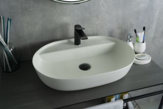 Раковина Gid Wm1346 51192 накладная белая матовая 61x41x14