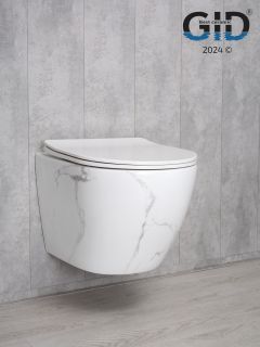 Унитаз подвесной Gid Ws2198 (СС) 62228Y под камень глянцевый 49x36x35.5