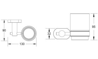 Стакан для ванной комнаты Shevanik SG5112H чёрный