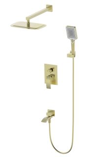 Душевой комплект Wonzon & Woghand Fit WW-88939009A-BG брашированное золото