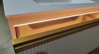 Тумба под раковину Armadi Art Quatro 790-M2-120-L-A-LED 120 см с подсветкой серый/антрацит