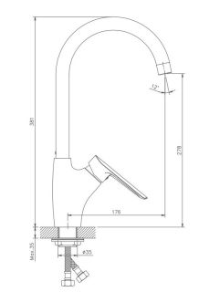 Смеситель для кухни Haiba HB70198 хром