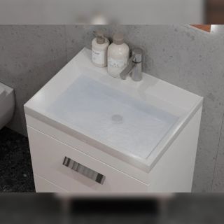 Тумба под раковину напольная Velvex Orlando tn.ORL.CLA.60.2Y белый матовый, 60 см