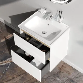 Тумба под раковину Am.Pm X-Joy M85AFHX0602WG подвесная белый глянец 60  см