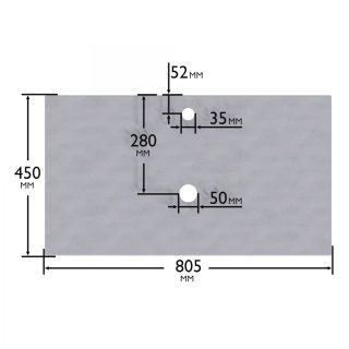 Столешница Санта 900152 80 см пломбир