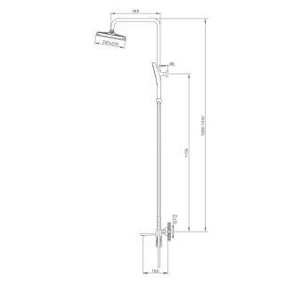 Душевая стойка Splenka S55.24 хром