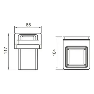 Стакан Gappo G30806-3 золотой сатин