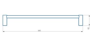 Полотенцедержатель Haiba HB8401-7 50см чёрный