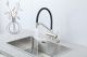 Смеситель для кухни Gappo G4098-5 с водопадом и гибким изливом сатин