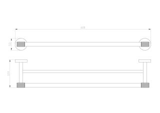 Вешалка для полотенец Wonzon & Woghand Majestic WW-9211 чёрный/золото