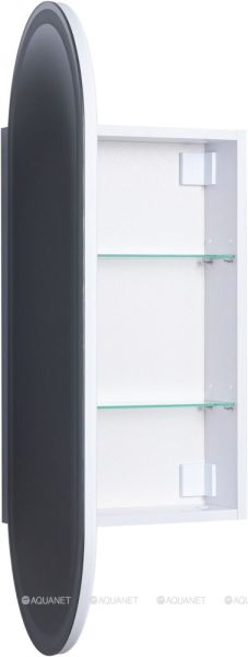Зеркальный шкаф с подсветкой Aquanet Монте 344786 40 см белый