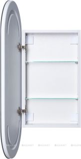 Зеркальный шкаф с подсветкой Aquanet Монте 344786 40 см белый