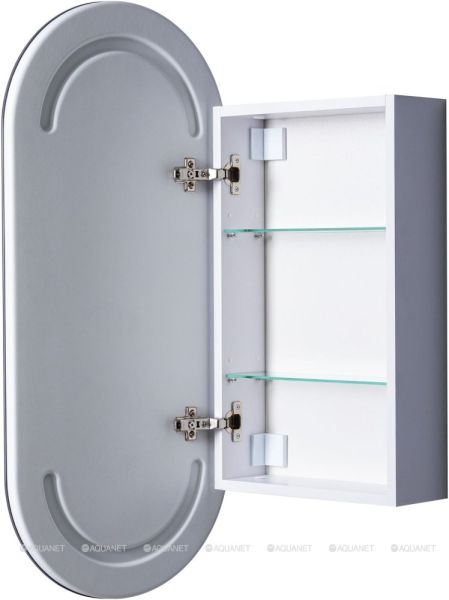 Зеркальный шкаф с подсветкой Aquanet Монте 344786 40 см белый