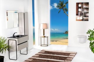 Зеркальный шкаф Armadi Art Vallessi 80см белый 547-W