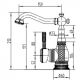 Смеситель для раковины  ZORG Antic A 314U-BR